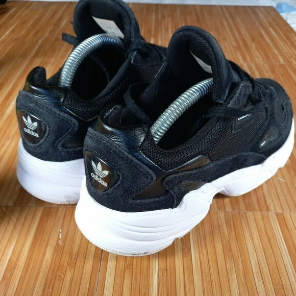 Adidas Falcon Sneakers In Core Black/Cloud White Size 9 - Picture 5 of 7